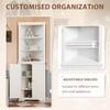 Furmax 62" Corner Cabinet, Bathroom Storage Cabinet with 6 Adjustable