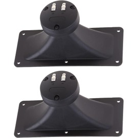 QIXIAMO Tweeter Loudspeaker Piezoelectric Buzzer Ceramic reble Rectangle Speaker Wide Dispersion Horn weeter Accessories, 18.8×7.85cm, Black