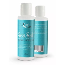 PCARE PRO PIERCING AFTERCARE 4OZ SEA SALT TEA TREE SOLUTION