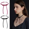 Fogun Unique Bowknot Neckpiece Elegant Black Bowknot Necklace Delicate Neckband