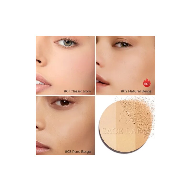 Sace Lady Base De Maquillaje Polvo Compacto Fijador Matte10g