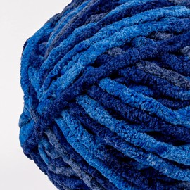 Crafted By Catherine Blanket Multi Yarn - 4 Pack (213 Yards Each Skein), Navy Multi, Gauge 6 Super Bulky