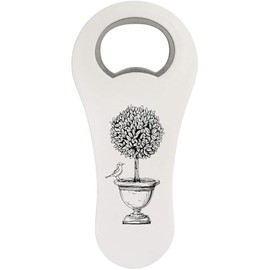 'Topiary with Bird' Bottle Opener Fridge Magnet (BO00094165)