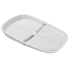 MLRYH EVA Baby Changing Pad,Portable Changing Pad for Changing Diaper and Dresser, Waterproof, Soft, Lightweight, Baby Ergonomic Design, Fits All Changing Table with Height Line (Gray)