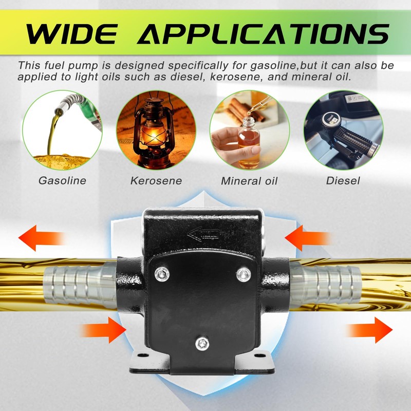 110V Automatic Gasoline Fuel Transfer Pump with Forward and Reverse
