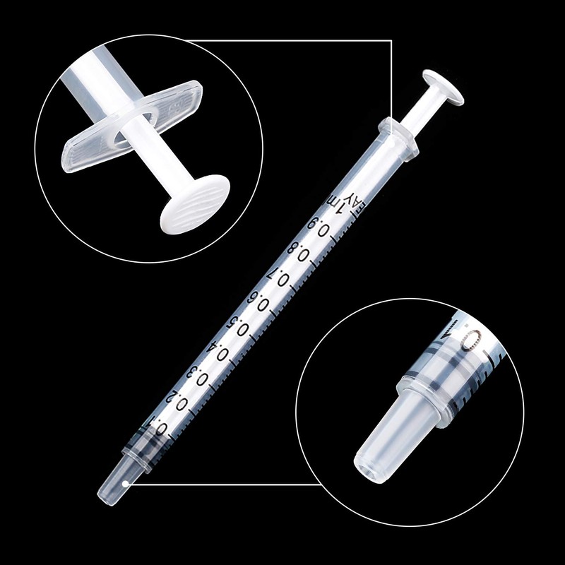 20 Packs Plastic Syringe with Measurement, Suitable for Measuring, Watering,