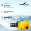 Black Crevice ÖTSCHER Ski Touring Goggles with Case, Ski Touring