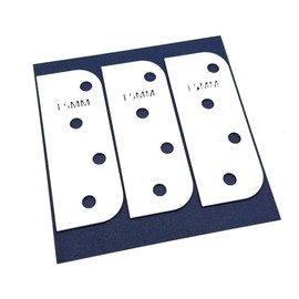 Door Hinge Shims (Set of 3) Hinge Spacer For Interior and Exterior Door Alignment - for 3.5", 4" and 4.5" Standard Hinges (1.5mm thick, White, 4-inch)