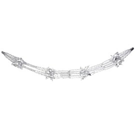 Christmas Concepts® 9ft x 1ft Large Square Foil Garland Festive Hanging Decoration – Christmas Trimming (Silver)