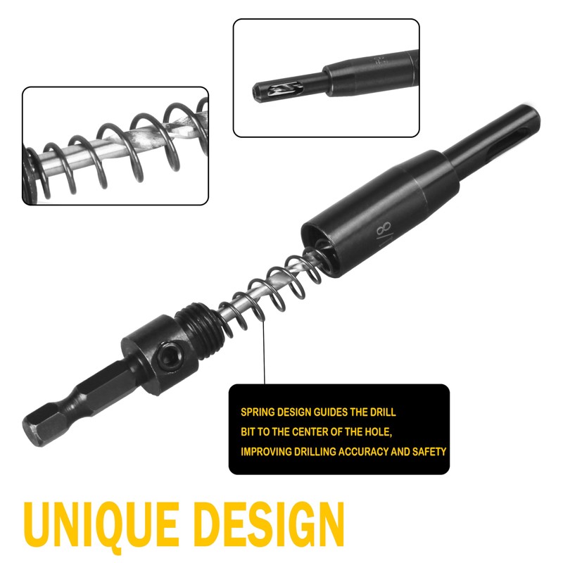 Self-Centering Drill Bit Assortment 3/32", 7/64", 1/8" with Impact Tough