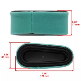 Caltric Air Filter For John Deere GX85 SX85 72-11G 72-11H  LG496894JD