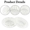 2 Pcs Plastic Sink Strainer, White Drain Hair Catcher Hair