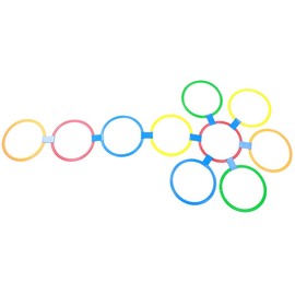 ZAWELIYO Anillos de Entrenamiento de Velocidad y Agilidad, Aros de Agilidad de 11,4 Pulgadas, Juguete de Ayuda para Entrenamiento, Equipo Deportivo Al Aire Libre, Juego de