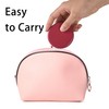 Compact Mirror for Purse, Metal Round Shell, Double-Sided 1X/2X Magnifying,