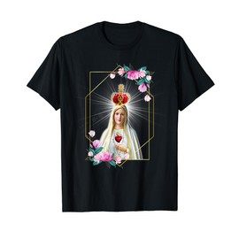 Our Lady of Fatima Immaculate Heart of Blessed Virgin Mary T-Shirt