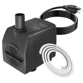 Submersible Pump 200GPH with AUTO-Shut-Off 5.2ft High Lift for Fountains, Hydroponics, Ponds, Aquariums & More
