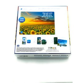 300-Piece Calm Jigsaw Puzzle for Relaxation, Stress Relief, and Mood Elevation, for Adults and Kids Ages 8 and up, Sunflower Fields
