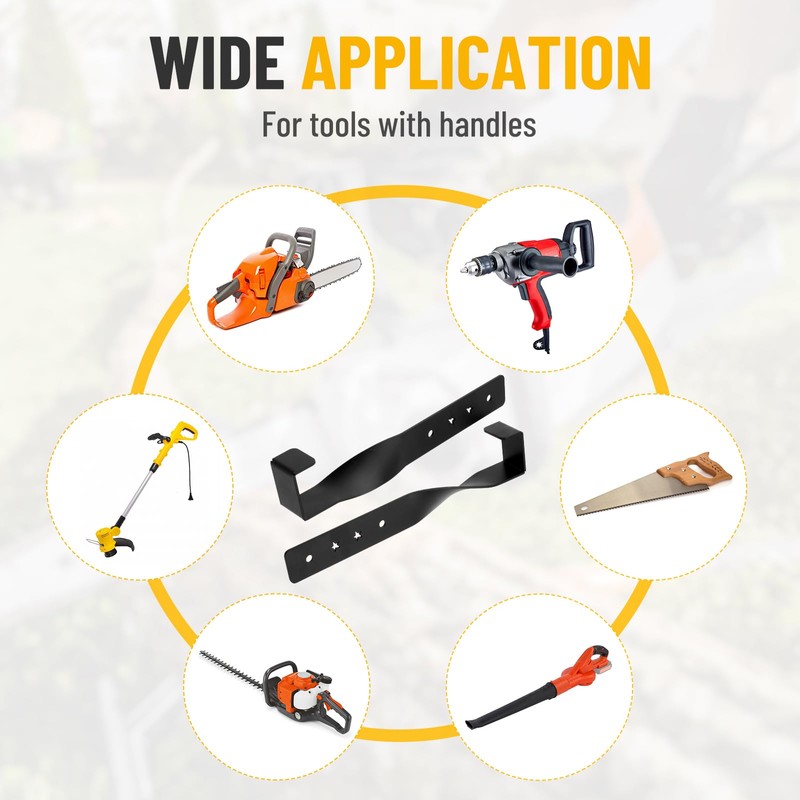 TRUCFUSION Chainsaw Holder Wall Mount, Chainsaw Hanger Storage Rack Hook,