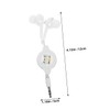 Gadpiparty 2pcs Retractable Wired Ear Headphones Earbuds with Noise Isolation