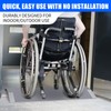 UOKRR Wheelchair Ramp 28.5" W, Bridge Threshold Ramp for Doorways,