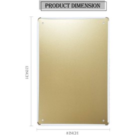 CAIRUO Tin Signs Art Wall Decor German Shepherd Dog Guard Dog Security Funny Metal Sign Warning We Can Make It to The Fence Aluminum Sign 8x12 Inches Vintage