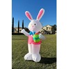 BZB Goods Jumbo 8 Foot Tall Happy Easter Inflatable Bunny