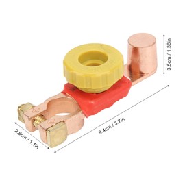 Fayelume 6V 12V 24V Car Battery Disconnect Switch, Top Post Battery Disconnect Switch, Power Cut Off Positive Battery Terminal Connector, for Car RV ATV