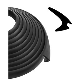 TIKSCIECNE RV Window Rubber Seal Strip 1/2'' x 1/4'' Fit for Boats RV Window Edge Waterproof Weatherstrip Rubber Window Locking Gasket Window Seal Trim, 40Ft