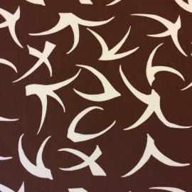 Seacloth S623 Seacloth Brown & White Retro Modern Geometric Outdoor Acrylic Patio Fabric