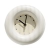 Desk Clock Iron Round Modern Decorative Silent Battery Operated Table