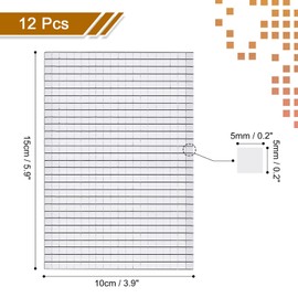 MECCANIXITY 7200 PCS Glass Mirrors Disco Ball Tiles Self-Adhesive Silver Mirror Mosaic Tiles 5 x 5mm for Disco Ball, DIY Craft, KTV Decoration 12 Sheet