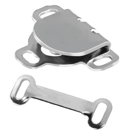 PEUTIER 20 Sets Sewing Hooks and Eyes Closure, 17mm Hook and Eye Closures Sewing Clasp Snaps Fasteners Kit Replacement for Waist Trousers Bra Skirt Dress Pants Clothing DIY Craft (Silver)