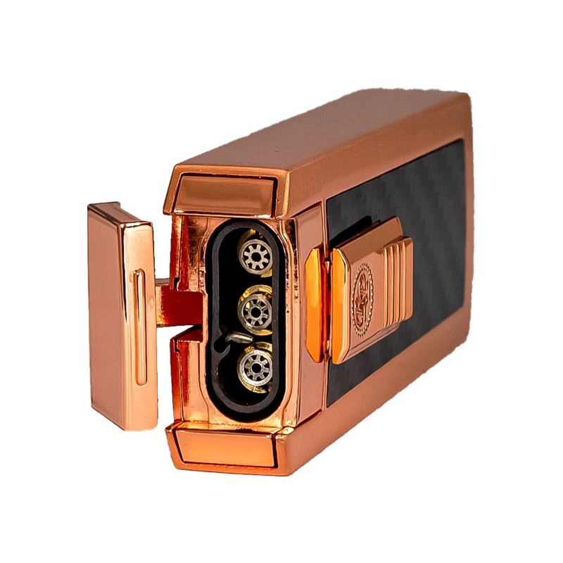 Rocky Patel CFO Triple Torch Lighter - Copper and Black