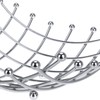 com-four® Fruit Bowl Chrome-Plated Stainless Steel – Decorative Fruit Basket