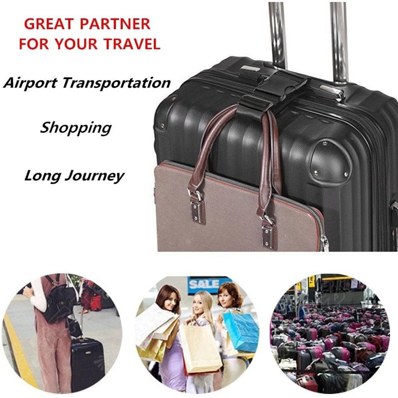 Luggage Straps for Suitcases TSA Approved, Travel Accessories to Connect