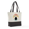 CafePress Bowling Canvas Tote Top Zipper Closure