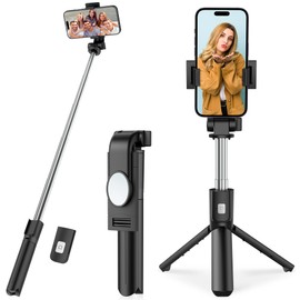 Selfie Stick, Mini Lightweight, Bluetooth Selfie Stick, Color LIZARD Tripod, Wireless Remote Control, Smartphone Stand, Telescopic Adjustment, Foldable, 360° Rotation, Remote Shutter Included,
