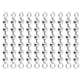 TAYCZGQL 10 Pcs Fishing Swivel Durable Stainless Steel Fishing Swivels Fish Tackle Bead Chain Anti Twist Design Smooth Rotation for Freshwater Saltwater Fishing Ideal for Fishing Lures
