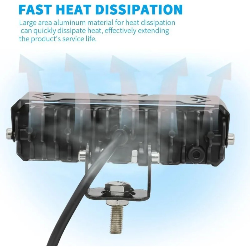 Par Luces Led Auxiliares Faros Para Motos Auto Impermeable