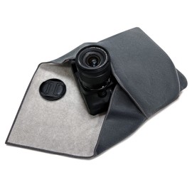 ComfortAce Camera Wrapping Cloth for Camera as Protective Case for Photography Equipment in Backpack, Bag, Pouch etc. Fits Full Format DSLR, Lens, Tripod, Tablet PC etc., gray, wrapping cloth