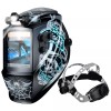 TRQWH Large View Welding Helmet & Headgear, Auto Darkening, True