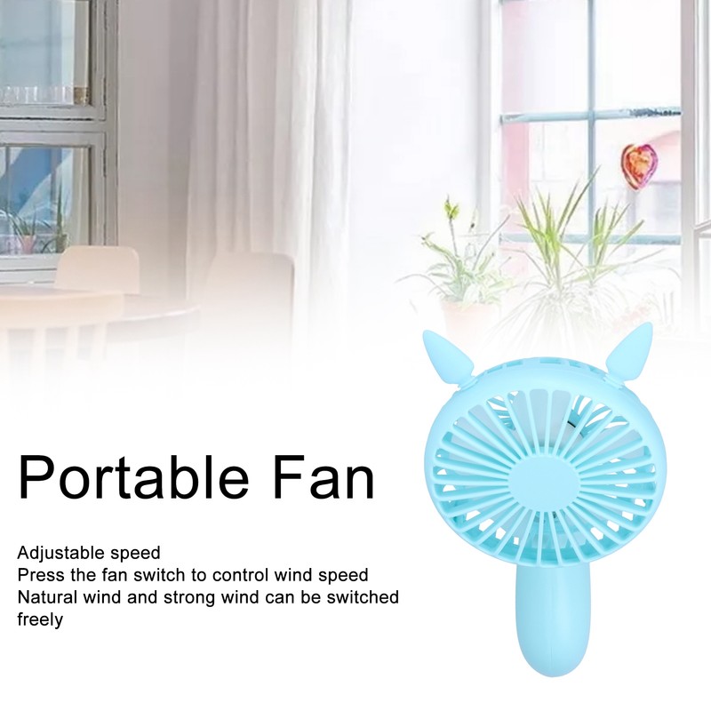 Portable Fan 180 Degrees Rotation Desktop USB Rechargeable Electric Mini