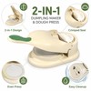 2-in-1 Dumpling Maker for Home Cooking - Dough Press and