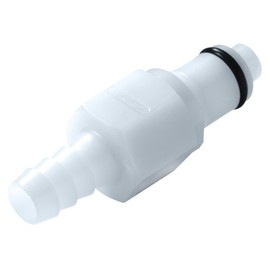 Colder PMCD2203 Acetal Tube Fitting, Insert, Shutoff, In-Line, 1/8" Insert x 3/16" Barb