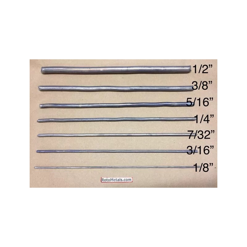 RotoMetals 5/16 inch Diameter Pure 99.9% Lead Wire Per Foot