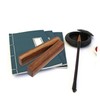 Operitacx Pack of 2 Bamboo Calligraphy Ruler Table Paperweight Chinese