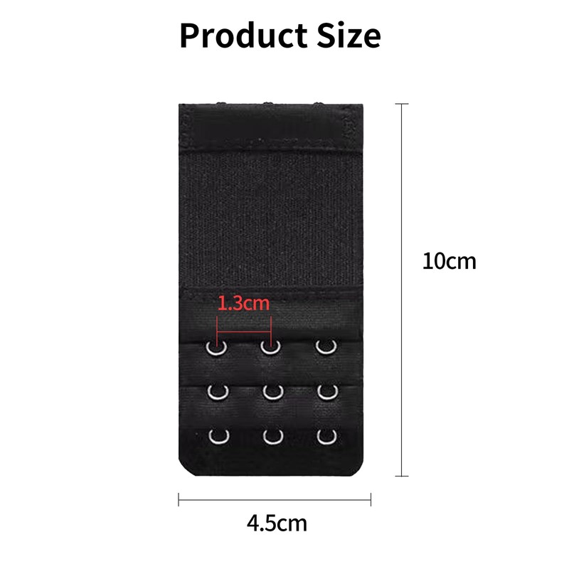 FUZVOL 3 PCS Bra Extenders,3 Hooks×3 Rows Girls Bra Extender