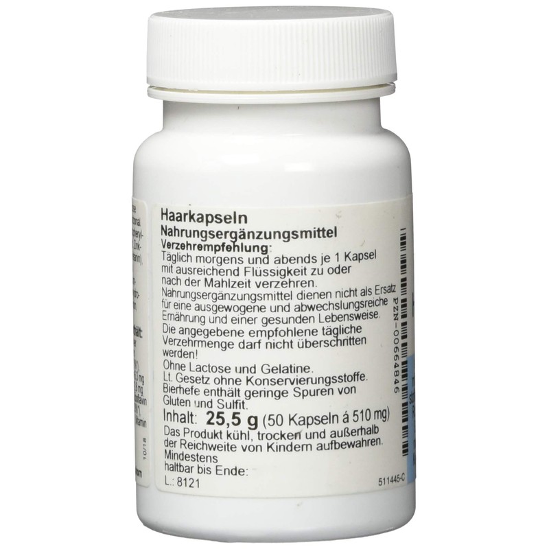 Hair Capsules, 50 Capsules (25.5 g)