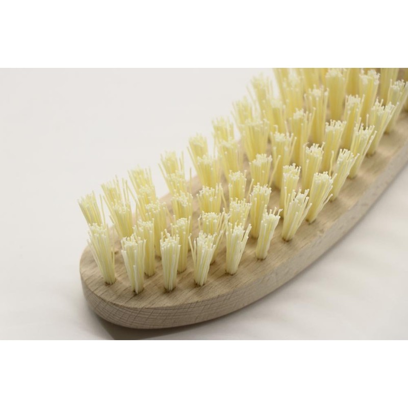 Tiptop Home RMB Scrubbing Brush S-Shape with Wooden Handle Set