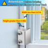 Window Locks,4 Sets Sliding Window Safety Locks with Key for